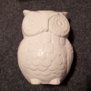 Owl Utensil Holder- White
